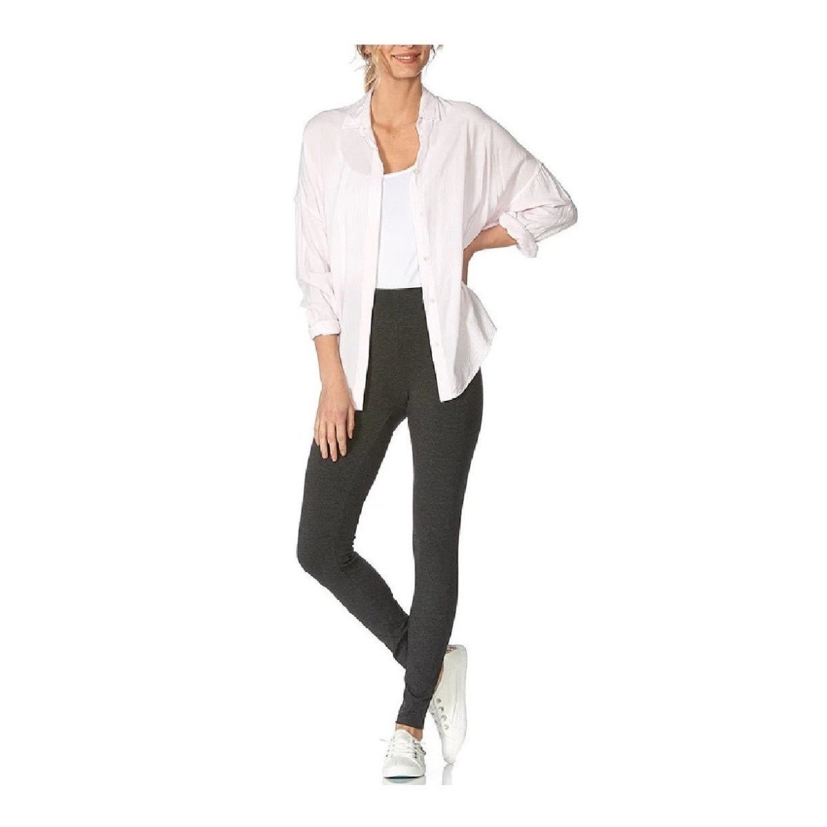 HUE Ultra Leggings with Wide WaistbandLeggingsBlackMedium