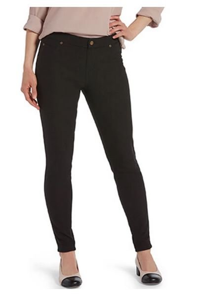 HUE Ultra Soft Fleece Lined Denim Leggings - SMALL ONLYPantsBlackSmall