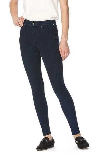 HUE Ultra Soft Fleece Lined Denim Leggings - SMALL ONLYPantsInk BlueSmall