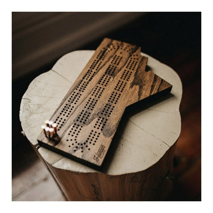 Huron Woodwork Manitoba Crib BoardGamesWalnut