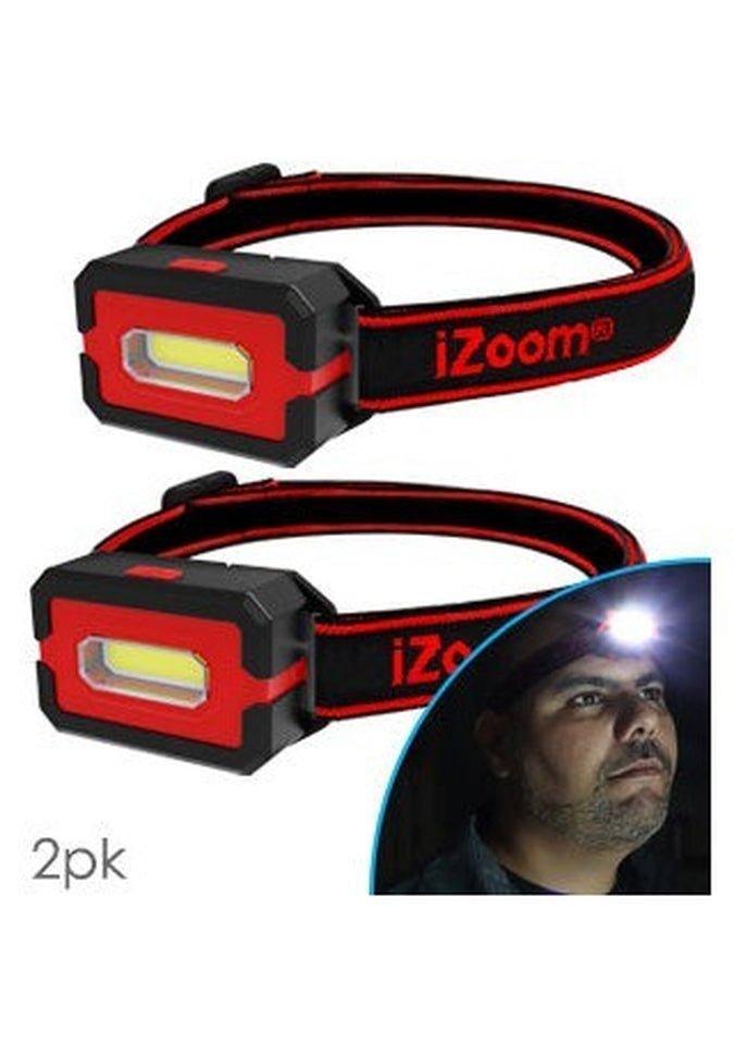 Versa Beam Cob Headlamp - 2 pack