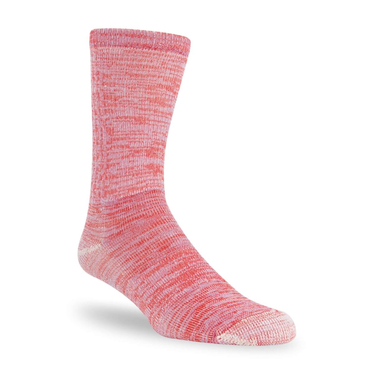 J.B. Field's - "Camper GX" Space Dye 74% Merino Wool Crew SockSocksScarlet/SkyMedium