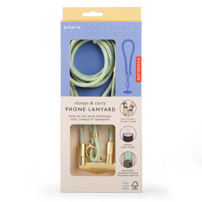 Kikkerland Inkerie Charge & Carry Phone Lanyard