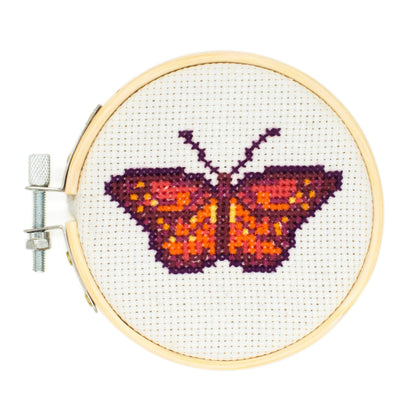 Kikkerland Mini Cross Stitch Embroidery Kit