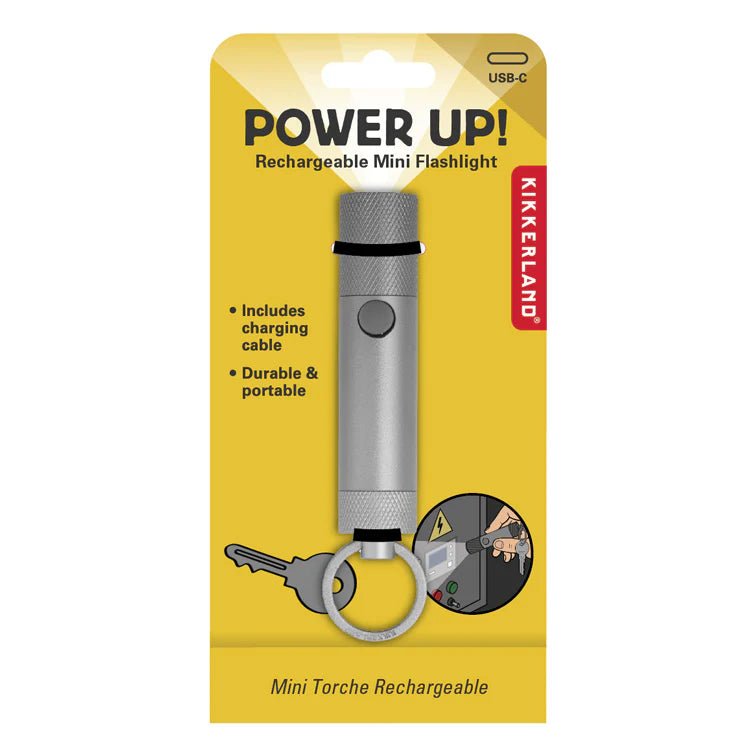 Kikkerland Rechargeable Mini Flashlight