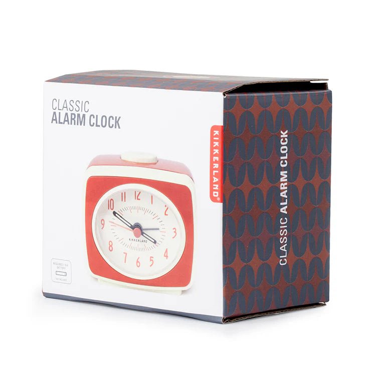Kikkerland Red Classic Alarm Clock