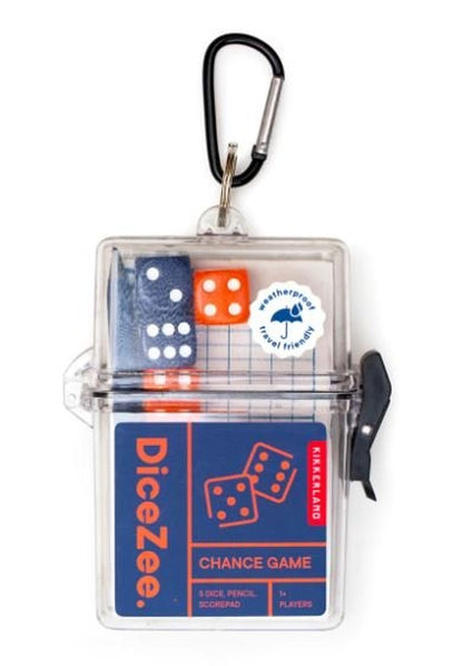 Kikkerland Waterproof Dicezee Travel Gamegame