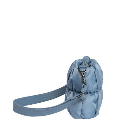 Lug Flounce Ruched Crossbody Bag