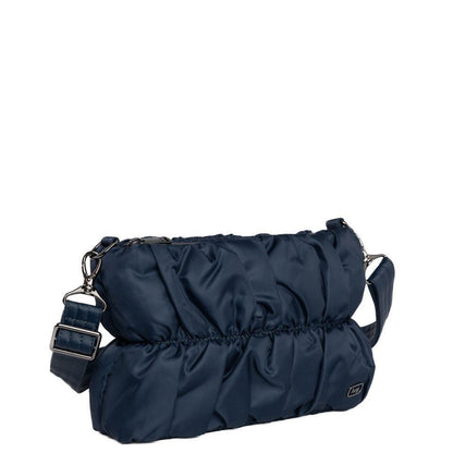 Lug Flounce Ruched Crossbody Bag