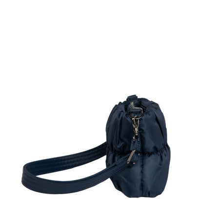 Lug Flounce Ruched Crossbody Bag