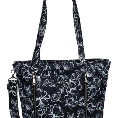 Lug Rally Tote BagTote BagOutline Floral Black