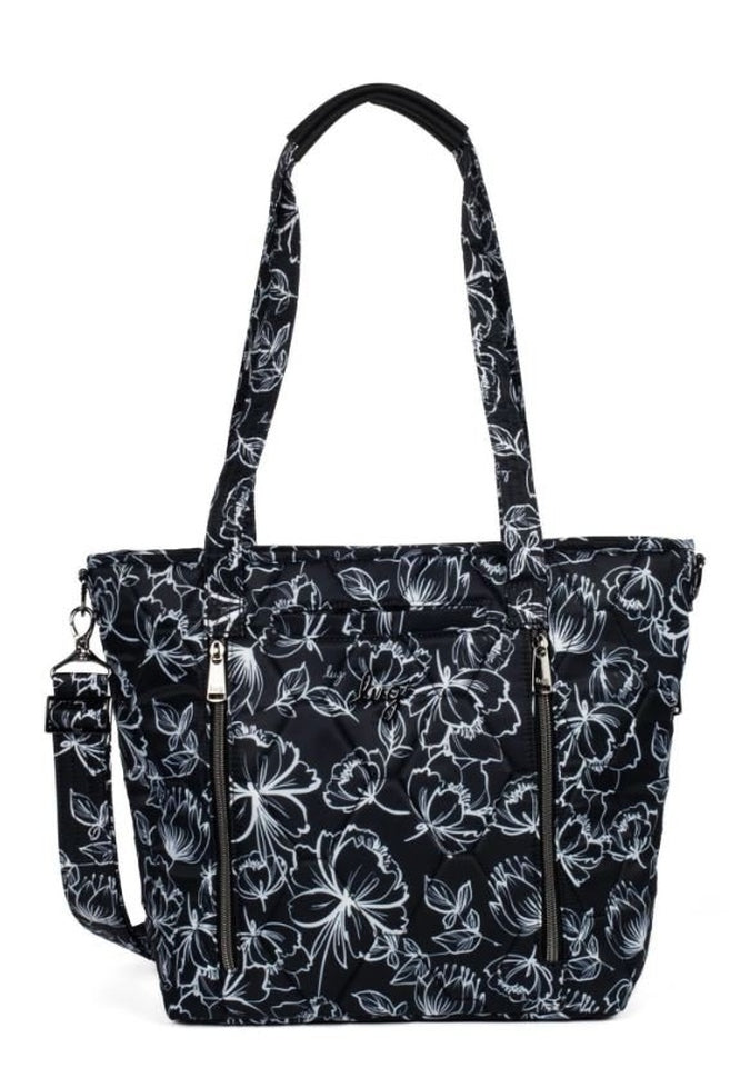 Lug Rally Tote BagTote BagOutline Floral Black