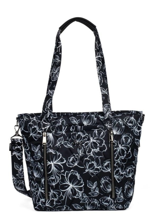 Product Image – Lug Rally Tote BagTote BagOutline Floral Black