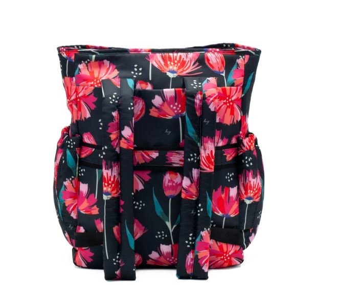 Lug Symphony Convertible Tote BagTote BagPompom Floral Black