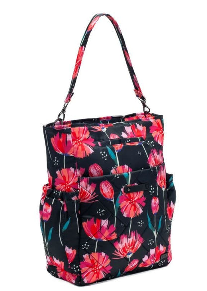 Lug Symphony Convertible Tote BagTote BagPompom Floral Black