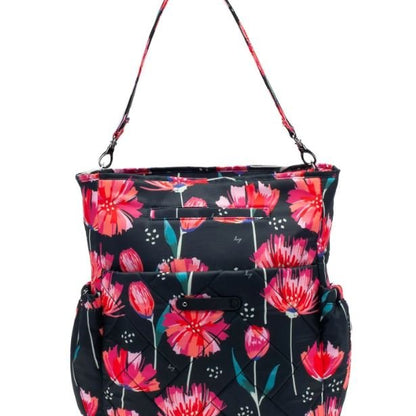 Lug Symphony Convertible Tote BagTote BagPompom Floral Black