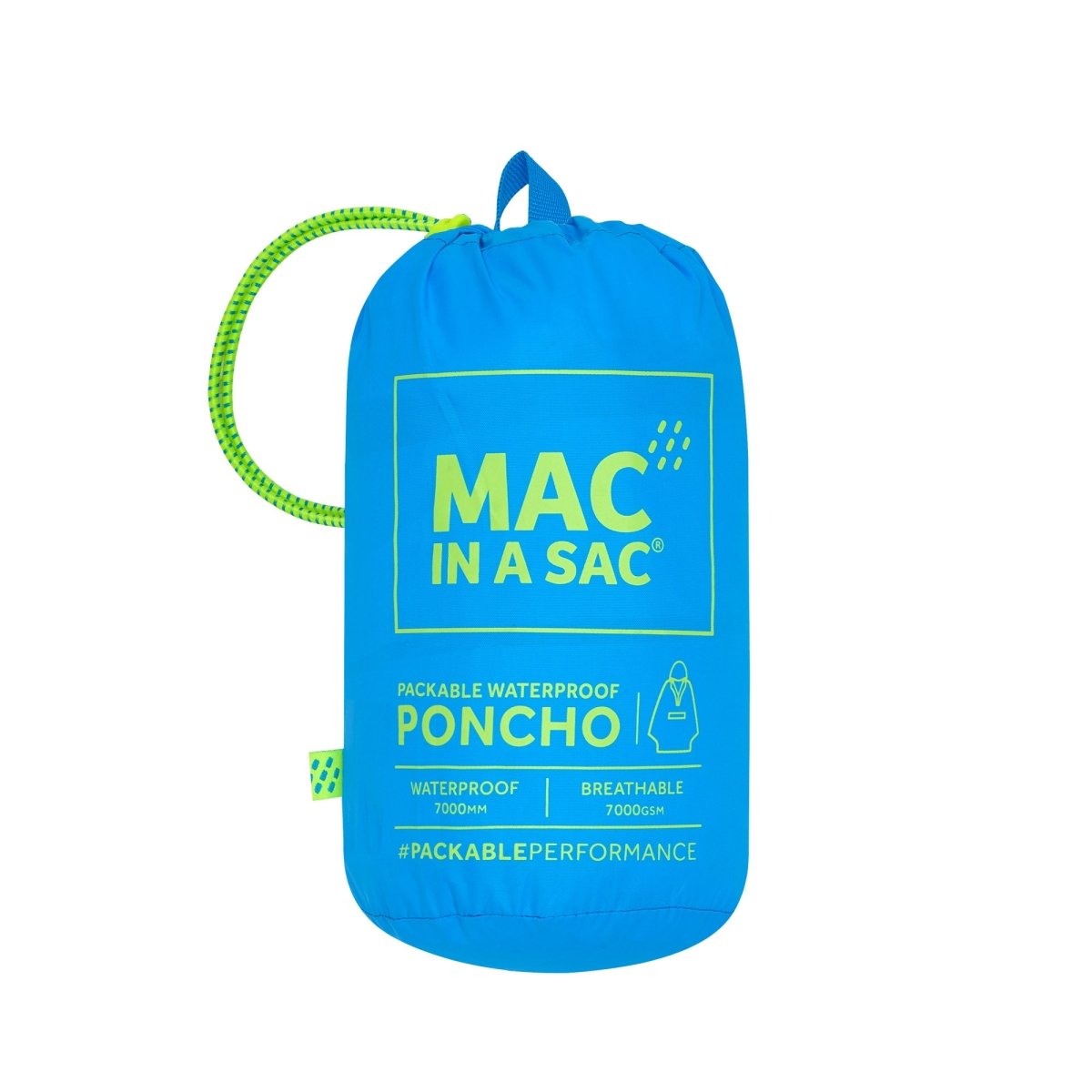 Mac In A Sac Unisex Packable Waterproof Poncho