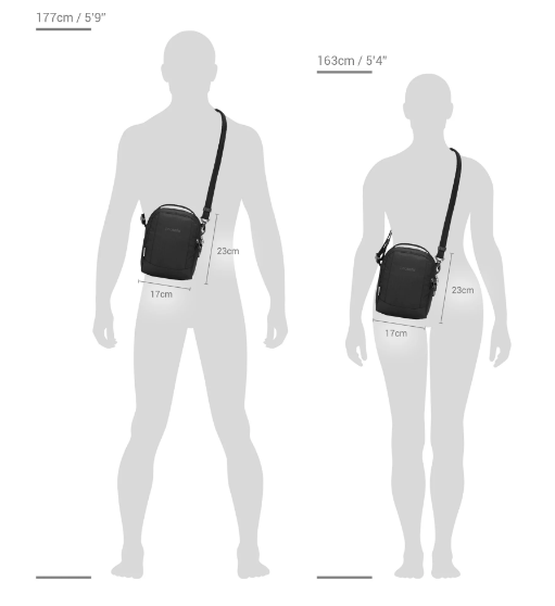 PacSafe Metrosafe LS100 Anti-Theft Econyl® Crossbody Bag - Ocean