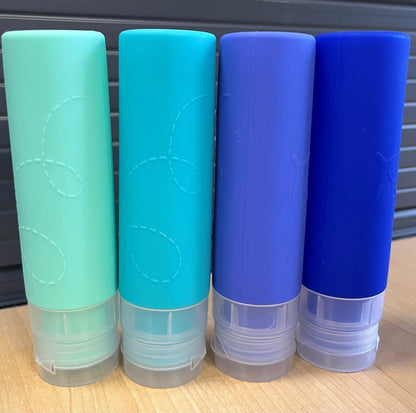 Mytagalongs Set of 4 Silicone Travel Bottle Set