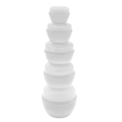 Mytagalongs Set of 5 Pyramid JarsBottle KitWhite