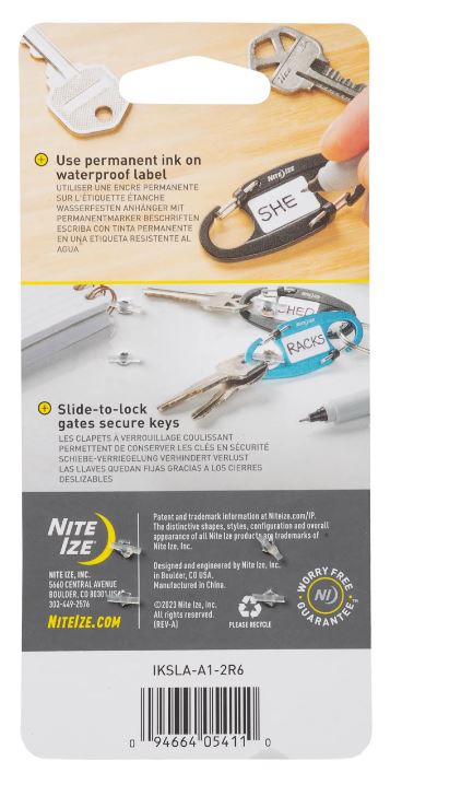 Nite Ize Identikey Slidelock Dual Carabiner 2 PackS - Biner