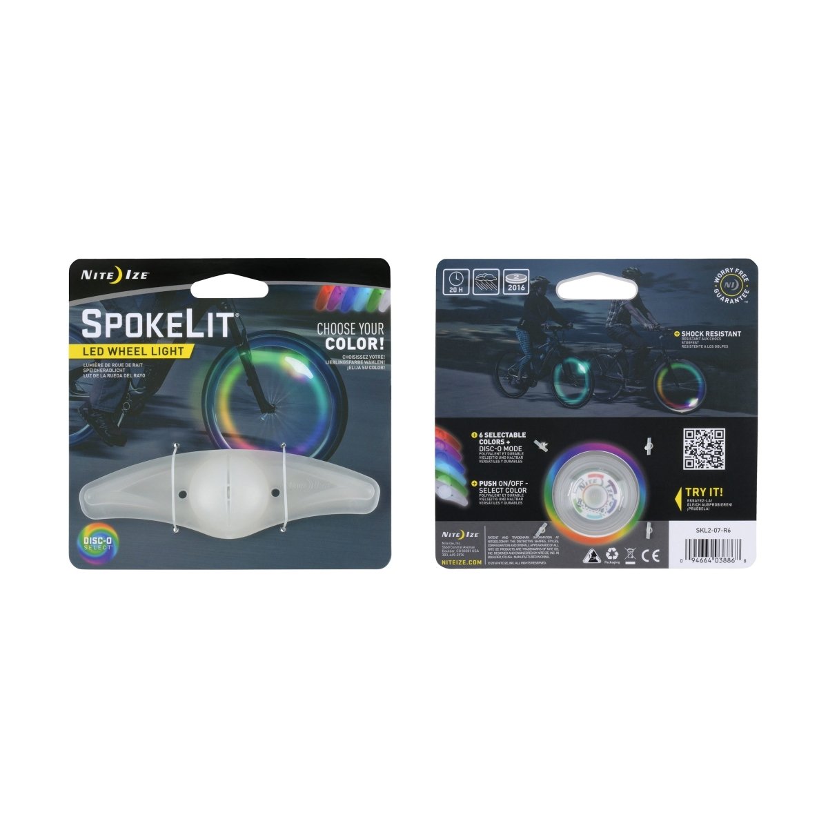 Nite Ize SPOKELIT® WHEEL LIGHT - DISC - O SELECT™ - Single Light