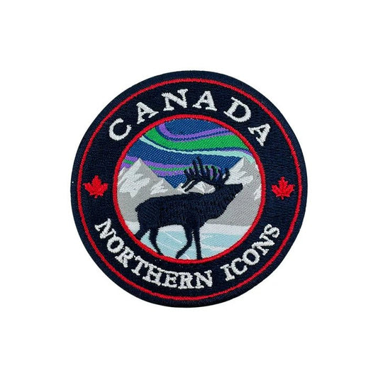 Product Image – Northern Icons Canada Elk Iron-on Embroidery Patch