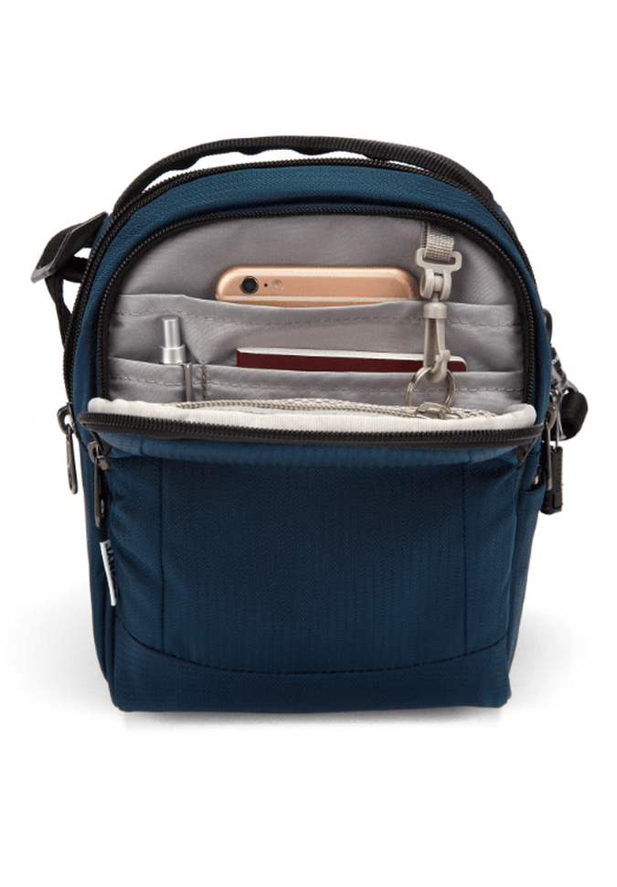 PacsafePacsafe Metrosafe LS100 Anti - Theft Econyl® Crossbody Bag - OceanCrossbody Bag1007679