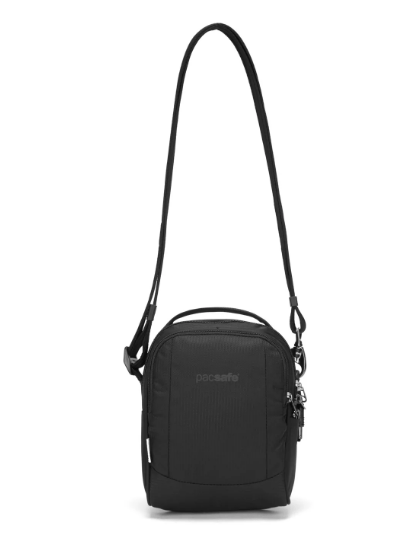 Pacsafe Metrosafe LS100 Anti - Theft Econyl® Crossbody BagCrossbody BagBlack