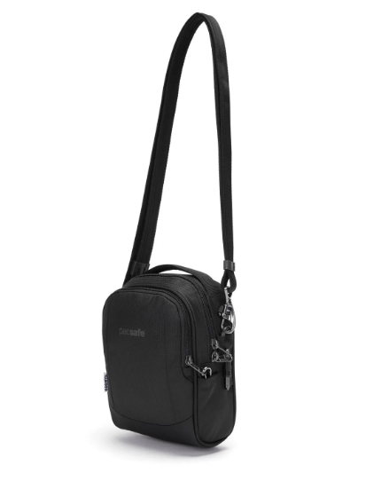 Pacsafe Metrosafe LS100 Anti - Theft Econyl® Crossbody BagCrossbody BagBlack