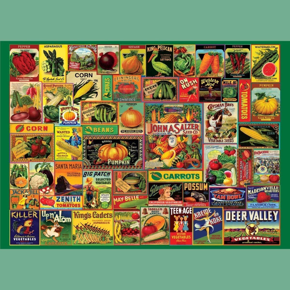 Peter Pauper Press Jigsaw PuzzlesGameVintage Seed Packets