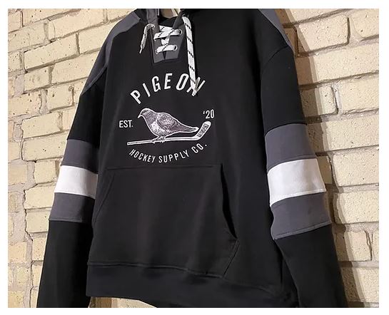 Pigeon Hockey Supply Co. - Lace Up HoodieClothingSmall