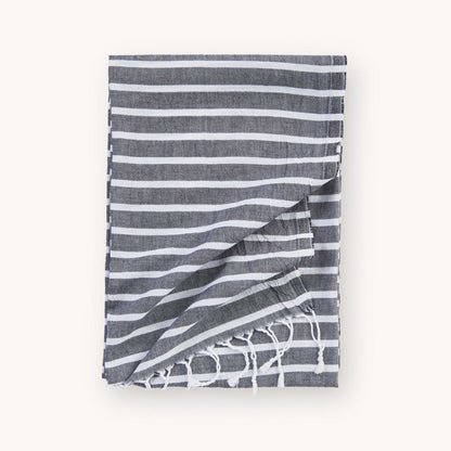 Pokoloko Turkish Towel - Ariel, Emma & Thick StripeTowelsEmma Black