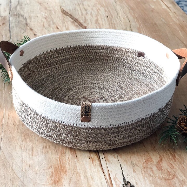 Prairieknotco Gift/Bread BasketGiftNatural with Hemp