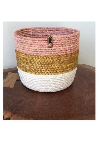 Prairieknotco Tri Colour Basket - MediumHome Decor