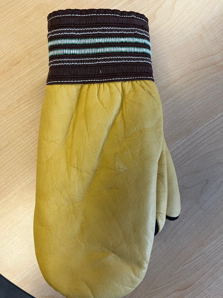 Raber Mens/Womens GARBAGE MITTS® - Small Blemish on Leather - Size LARGE - Marked Down Accordingly