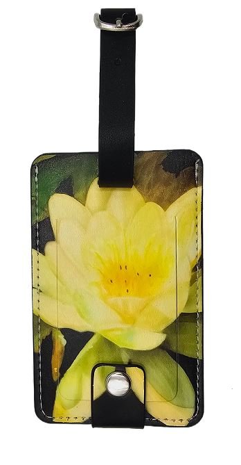 Product Image – Ron Risley Art - Floral Luggage TagLuggage TagLilly Pad
