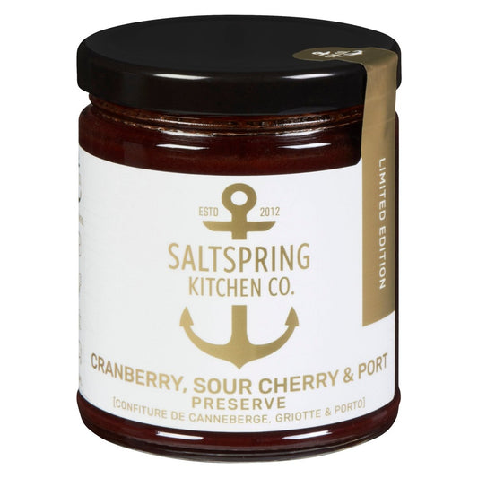 Product Image – SaltSpring Kitchen Co. Cranberry, Sour Cherry & Port Preserve