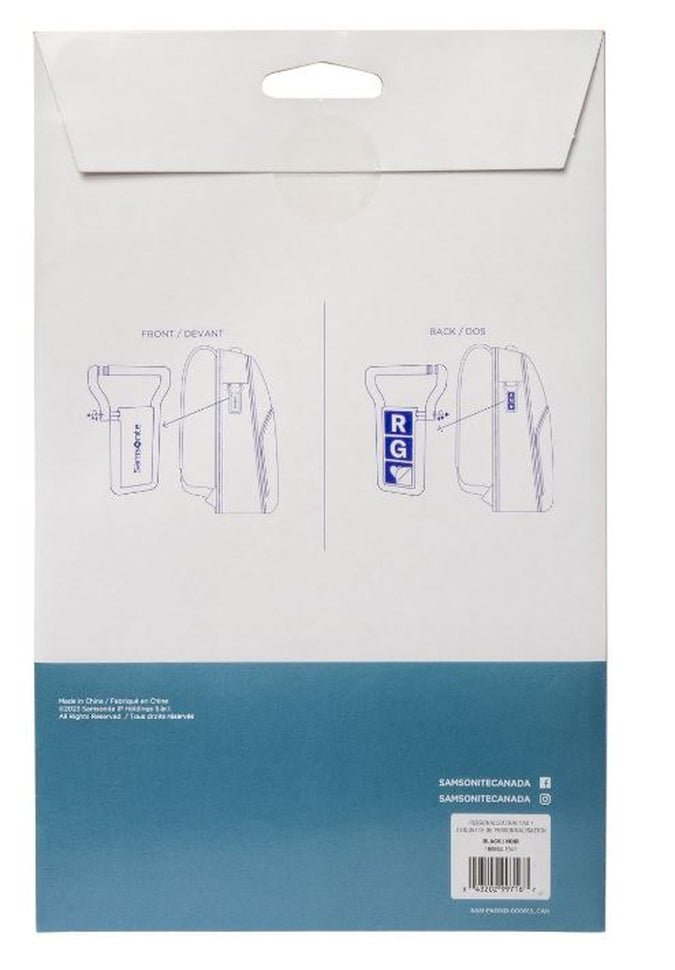 Samsonite Personalization ID Clip With Stickers