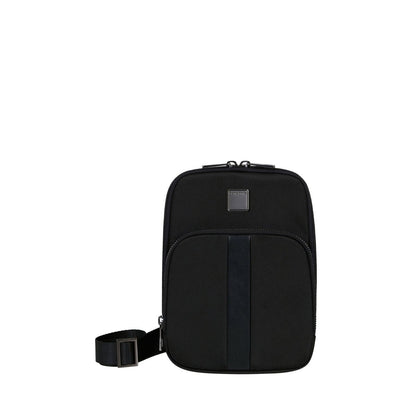 The Samsonite SackSquare Crossbody Small by Samsonite is a stylish black crossbody bag featuring a front pocket, zipper closure, and an adjustable strap, making it ideal for everyday use and convenient hands-free mobility.