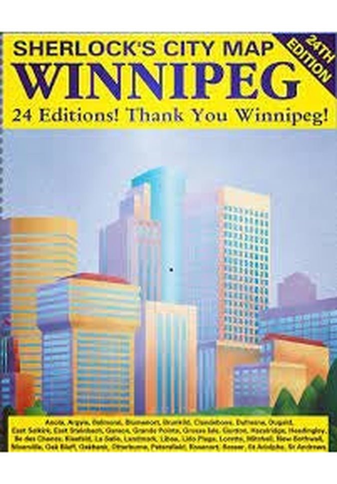 Sherlock Winnipeg City MapTravel Books