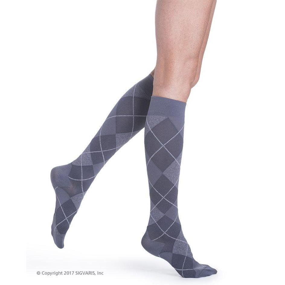 SIGVARIS COMPRESSION SOCKS - WomenCompression SocksAGraphite Argyle