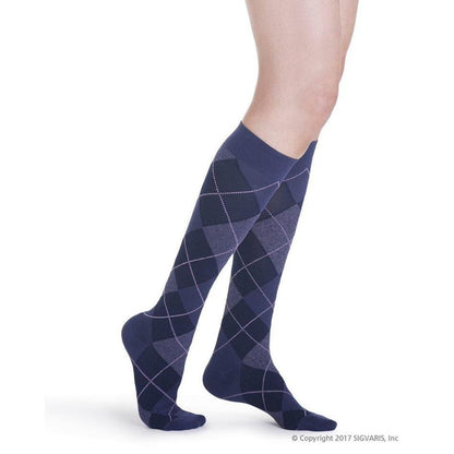 SIGVARIS COMPRESSION SOCKS - WomenCompression SocksAPurple Argyle