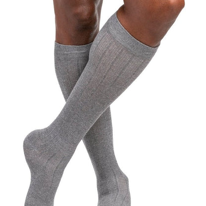 Sigvaris Linen Compression Socks - MenLight GreyA