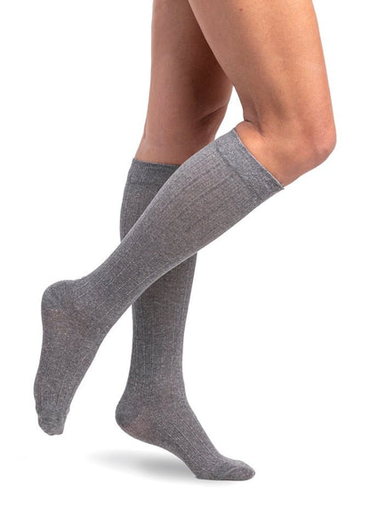 Sigvaris Linen Compression Socks - WomenLight GreyA