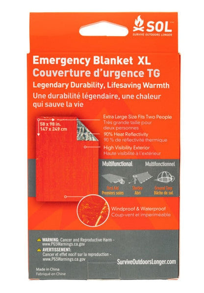 SOL Emergency Blanket XL