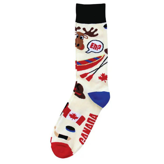 Product Image – Stone Age Canada Themed Socks