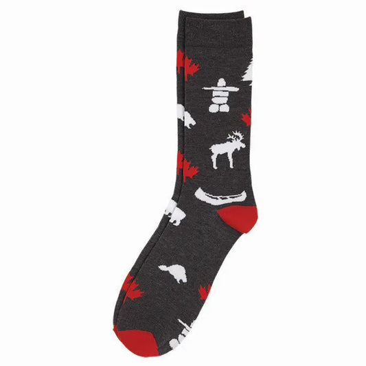 Product Image – Stone Age Canada Themed Socks