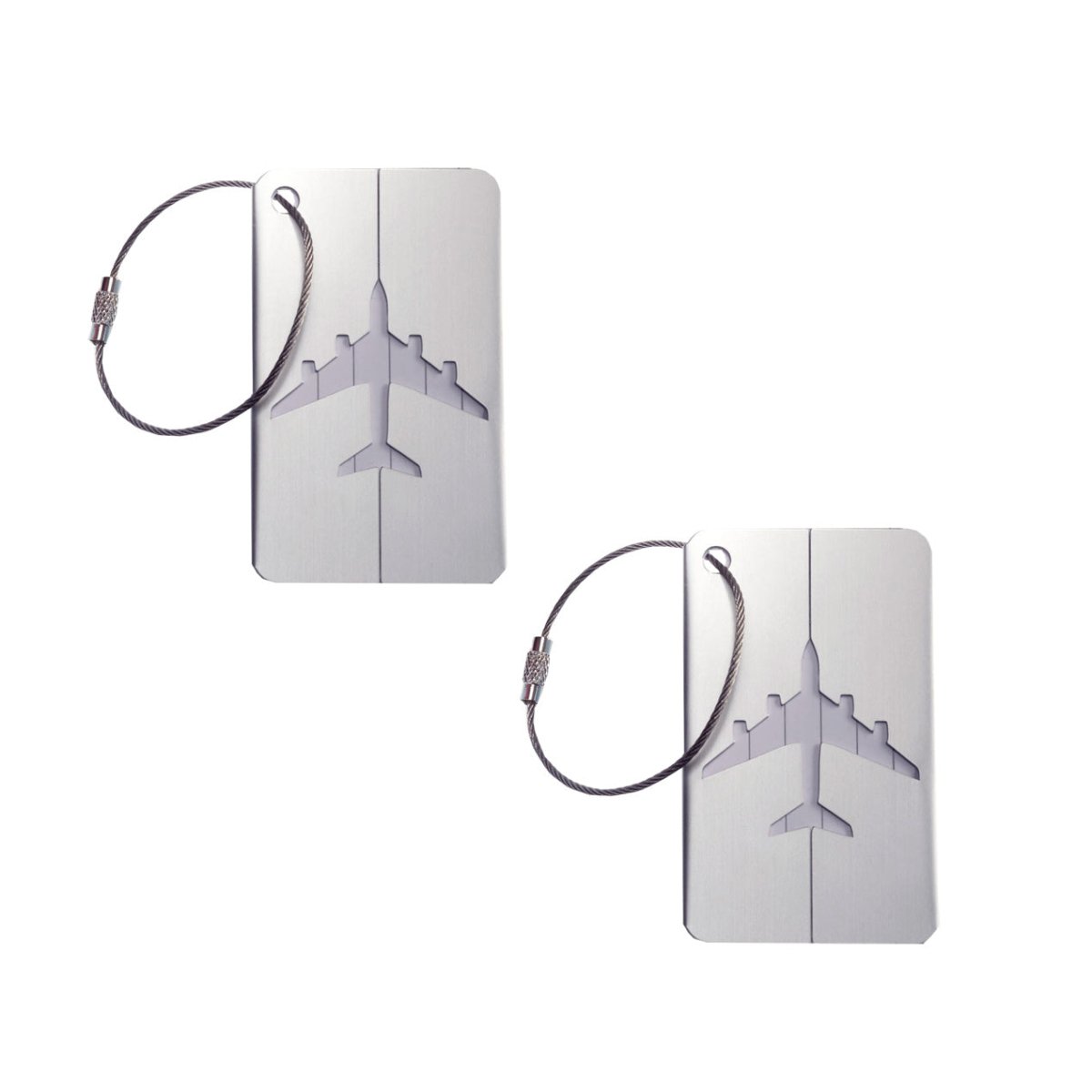 Talus Smooth Trip Aluminum Luggage Tags - 2 pack