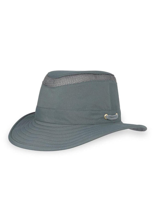 Product Image – Tilley LTM5 Airflo® hat with mesh around the crown for ventilation, featuring a guaranteed-for-life, water-repellent finish, and wind cords system.